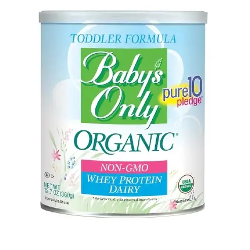 Toddler Formula Baby's Only Organic® Unflavored 12.7 oz. Can Powder