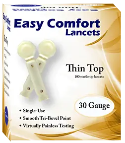 Easy Comfort Thin Top Lancets 30G (1 Case)