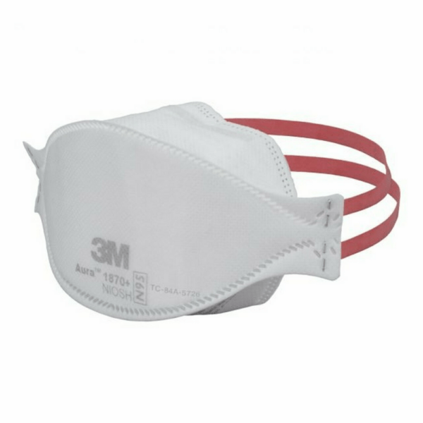 3M Aura Health Care Particulate Respirator and Surgical Mask 1870 N95 Side 1