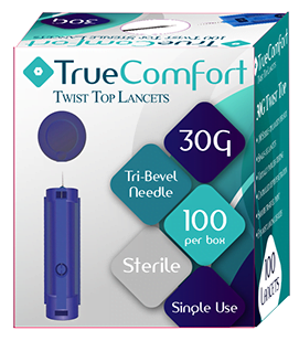 True Comfort Pro Twist Top Lancets 30G