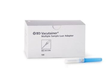 BD 367290 Multiple Sample Luer Adapter Vacutainer Male Slip-Luer Fitting Sterile Vacutainer Holder 1000/CS