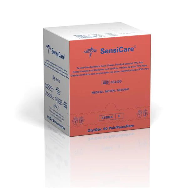 SensiCare 484406 Powder-Free Stretch Vinyl Sterile Exam Gloves