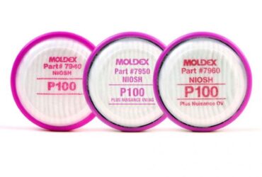 7950 Moldex P100 Plus Nuisance Level Organic Vapor & Acid Gas Relief Particulate Filter Disks
