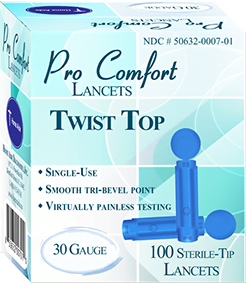 Pro Comfort Twist Top Lancets.…