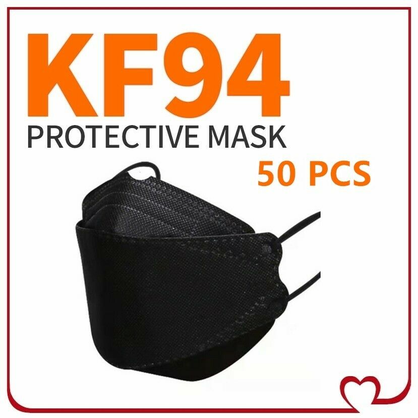 50 PCS Black KF94 Disposable..…