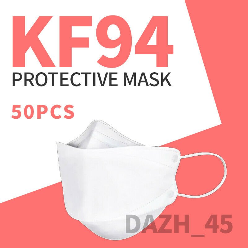 50 Pcs White KF94 Protective..…