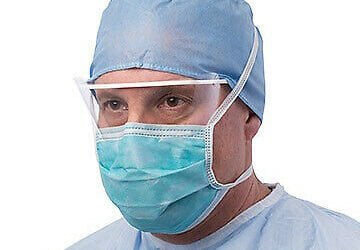 AT74635 Cardinal Health™ Anti-fog Foam Pleated Tie Closure One Size