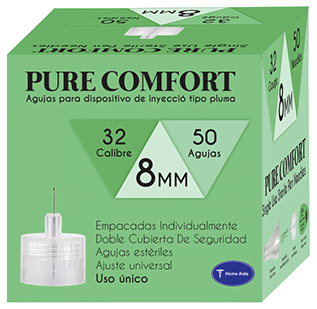 Pure Comfort Insulin Pen Needles 32G 8mm 50cnt