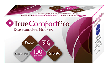 True Comfort Pro Pen Needles 6MM 31G (1 Case)