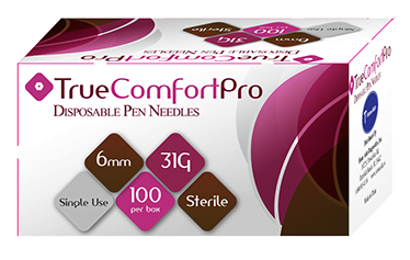 True Comfort Pro Pen Needles 6MM 31G