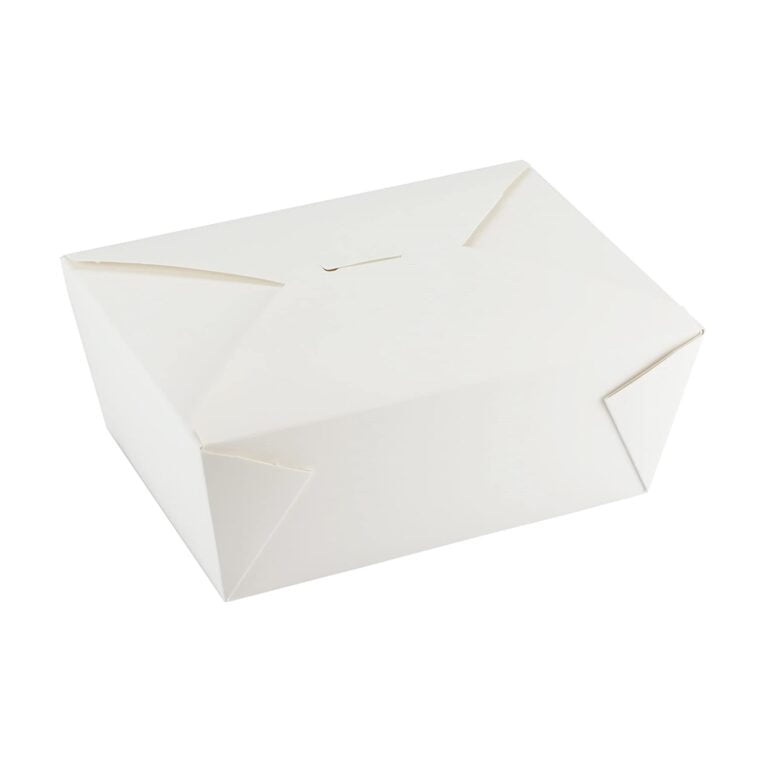 Kari Out Eco Box Size4 White Paper Food Container