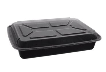 11x8 Rectangular 56oz Black Combo 150