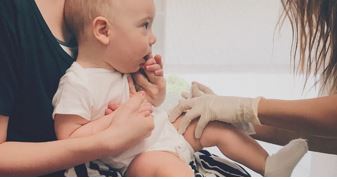 child being diagnosed with RSV