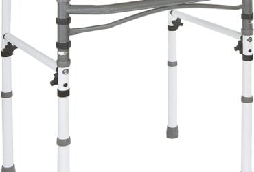 Vaunn Deluxe Bathroom Safety Toilet Rail - Adjustable Toilet Safety Frame - Medical Handrail Assist Grab bar Handle, Gray