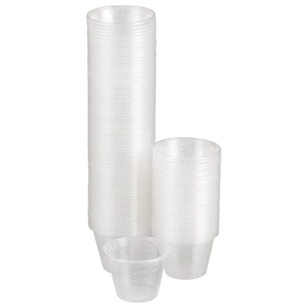 Graduated Medicine Cup McKesson 1 oz. Clear Plastic Disposable
