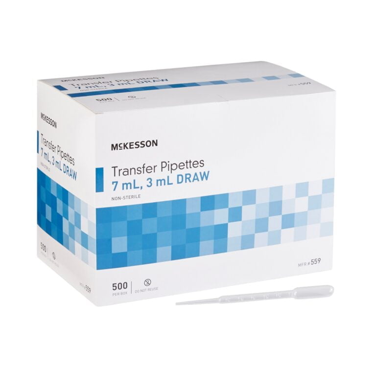 McKesson Transfer Pipette 7.5 mL 0.5 to 3 mL Graduation Increments NonSterile