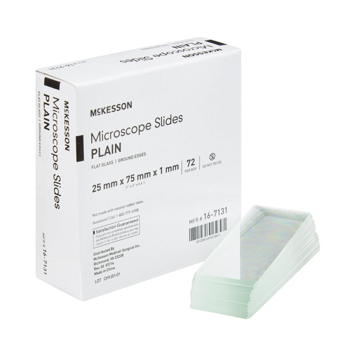 Microscope Slide McKesson 1 X 3 Inch X 1 mm Plain