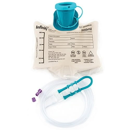 Enteral Feeding Pump Bag Set with ENFit® Connector Infinity® 500 mL Silicone NonSterile