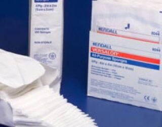 Covidien 8045 - Curity™ Nonwoven Sponge, Sterile, Lint-Free, 4"x4", 4ply 5's, BULK, 800/CS