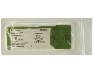 Covidien SN5669 - Suture Monosof Nylon Blk P12 3-0 18" 36/BX