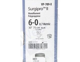Covidien VP709 - Suture 6-0 Polypropylene CV-1/CV-1 Surgipro Blue 30" 36/Bx