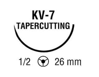 Covidien VS964 - SUTURE, SOFSILK, BLACK, 2/0, 30", KV-7, 36/BX