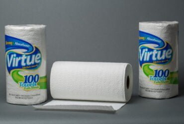 Virtue White Kitchen Roll Towel 100shts, 30rolls