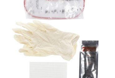 Bard #4A5044 Intermittent Catheter Kit Touchless® Plus Closed System / Unisex 14 Fr. Without Balloon Red Rubber 50/CS