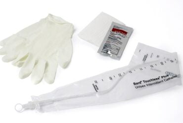 Bard #4A7114 Intermittent Catheter Kits Touchless® Plus Closed System / Coude Tip 14 Fr. Without Balloon Vinyl 50/CS