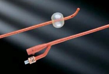 Bard # 709430 Foley Catheter Lubri-Sil® I.C. 2-Way Coude Tip 5 cc Balloon 18 Fr. Antimicrobial Coated Silicone