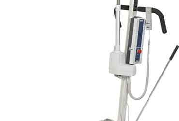 Drive Medical-13244 Bariatric Electric Patient Lift with Rechargeable Battery and Six Point Cradle, White