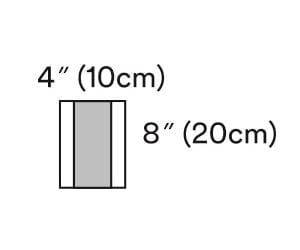 3M 1035 Surgical Drape Steri-Drape Incise Drape 3-7/8 W x 7-7/8 L Inch Sterile 4 per unit