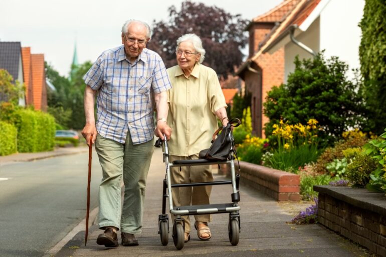 Walkers are one of the mobility aids for seniors