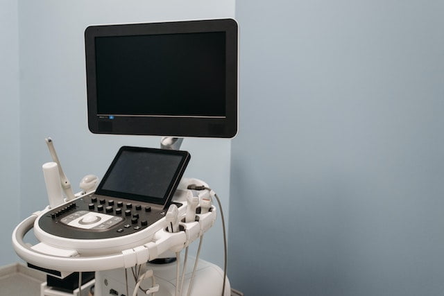 An ultrasound machine
