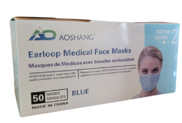 Aoshang Level 2 High-Performance Procedure Mask (50/BX)