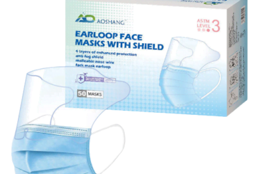 Aoshang Level 3 High-Performance Procedure Shield Mask (50/BX)