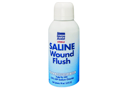 Nurse Assist 6503 Sterile Wound Flush Saline Spray– 3 oz. Spray Can 12/CS