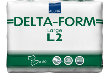 Abena 308863 Unisex Adult Incontinence Brief Delta-Form Large Disposable Heavy Absorbency (80/CS)