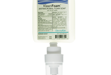 DermaRite 0093F Antimicrobial Soap KleenFoam Foaming 1,000 mL Dispenser Refill Bottle Unscented (6/CS)