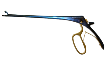 MedGyn 030175 Oval Tischler Biopsy Punch Blue Titanium Heavy Grip Handle