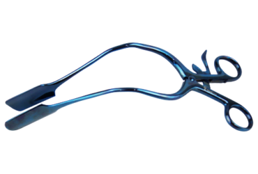 MedGyn 030970 Lateral Vaginal Wall Retractor Blue Titanium
