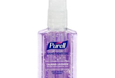 PURELL 3905-04-EC Advanced Hand Sanitizer Gel Infused with Essential Oils Calming Lavender 2 fl oz Travel-Size Pump Bottle (Pack of 6)