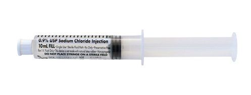 Sol-Millenium PFF001 Sol-Care Saline Flush 0.9% USP Sodium Chloride Injection 10mL fill in 12mL Syringe (400/CS)