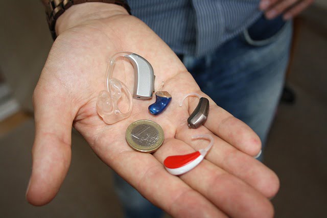 Different types of hearing aid devices