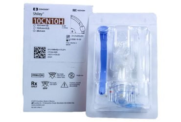 Shiley 10CN10H Disposable Tracheostomy Tube Cannula Cuffed Size 10 mm With Taperguard