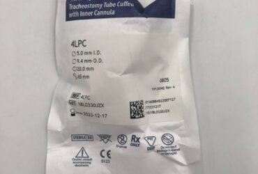 Shiley 4LPC Cuffed Tracheostomy Tube, Inner Cannula, 4, 5 mm