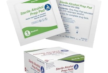 Dynarex 1113 Alcohol Prep Pad Latex Free Sterile Medium BX/200