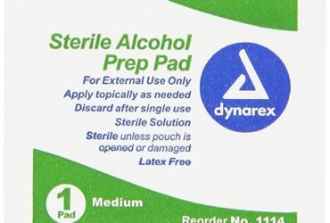 Dynarex 1114 Alcohol Prep Pad Sterile Medium