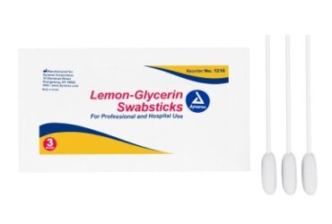 Dynarex 1216 Lemon-Glycerin Swabsticks CS/10BX