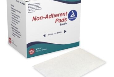 Dynarex 3434 Non-Adherent Pads Sterile 3 in. x 4 in. CS/12